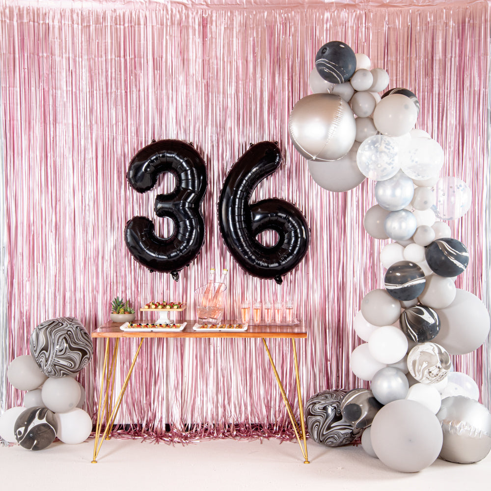 Balloonify Black Mylar Number 3 Balloon - 40" - 1 count box