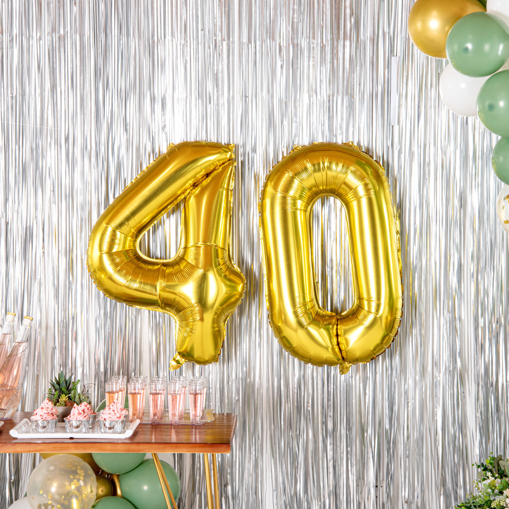 Balloonify Gold Mylar Number 4 Balloon - 40" - 1 count box