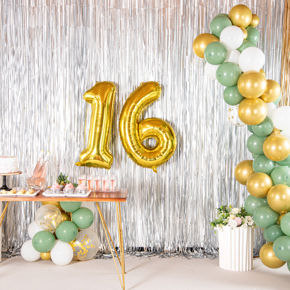 Balloonify Gold Mylar Number 6 Balloon - 40" - 1 count box