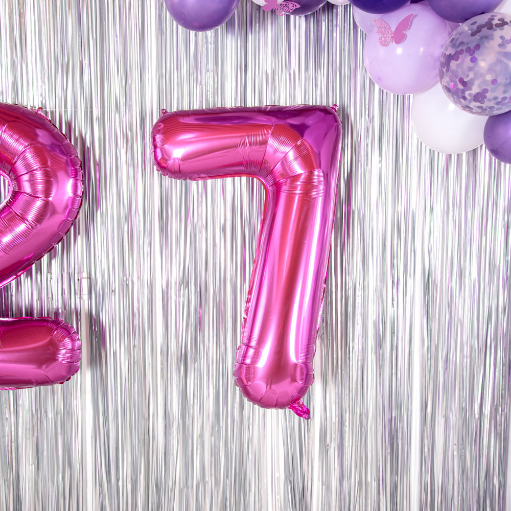 Balloonify Pink Mylar Number 7 Balloon - 40" - 1 count box