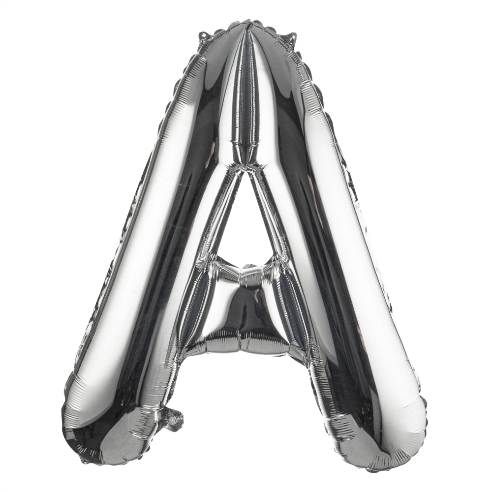 Balloonify Silver Mylar Letter A Balloon - 40" - 1 count box