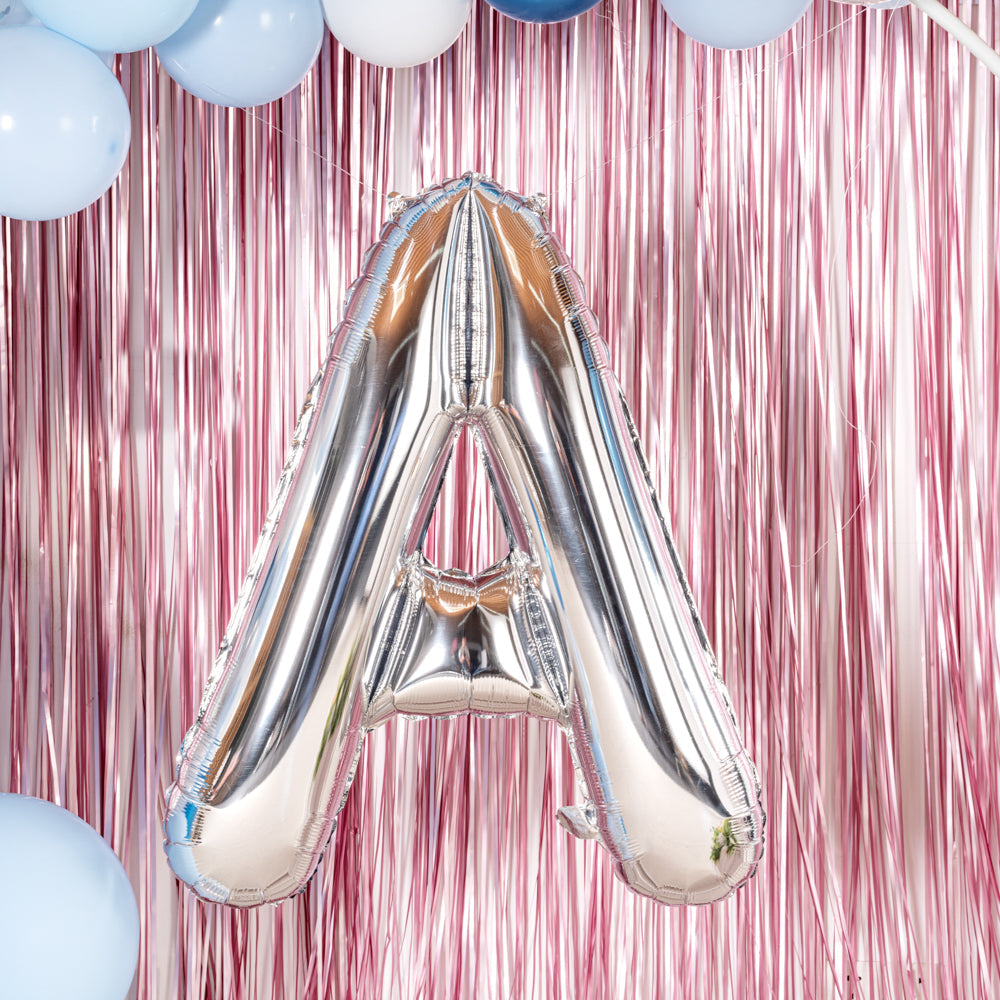 Balloonify Silver Mylar Letter A Balloon - 40" - 1 count box