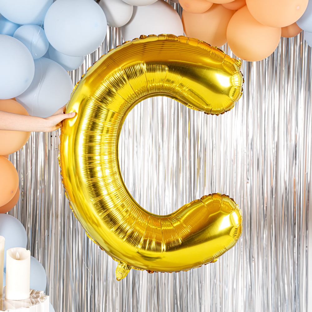 Balloonify Gold Mylar Letter C Balloon - 40" - 1 count box