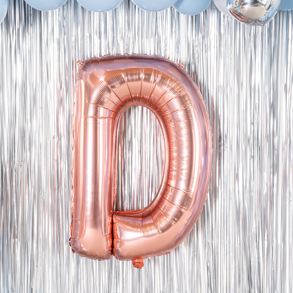 Balloonify Rose Gold Mylar Letter D Balloon - 40" - 1 count box