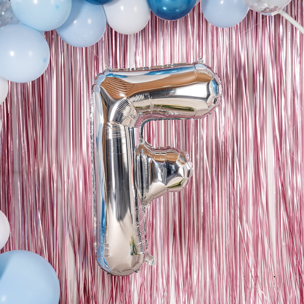 Balloonify Silver Mylar Letter F Balloon - 40" - 1 count box
