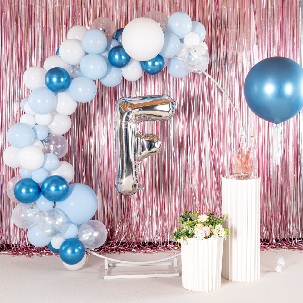 Balloonify Silver Mylar Letter F Balloon - 40" - 1 count box