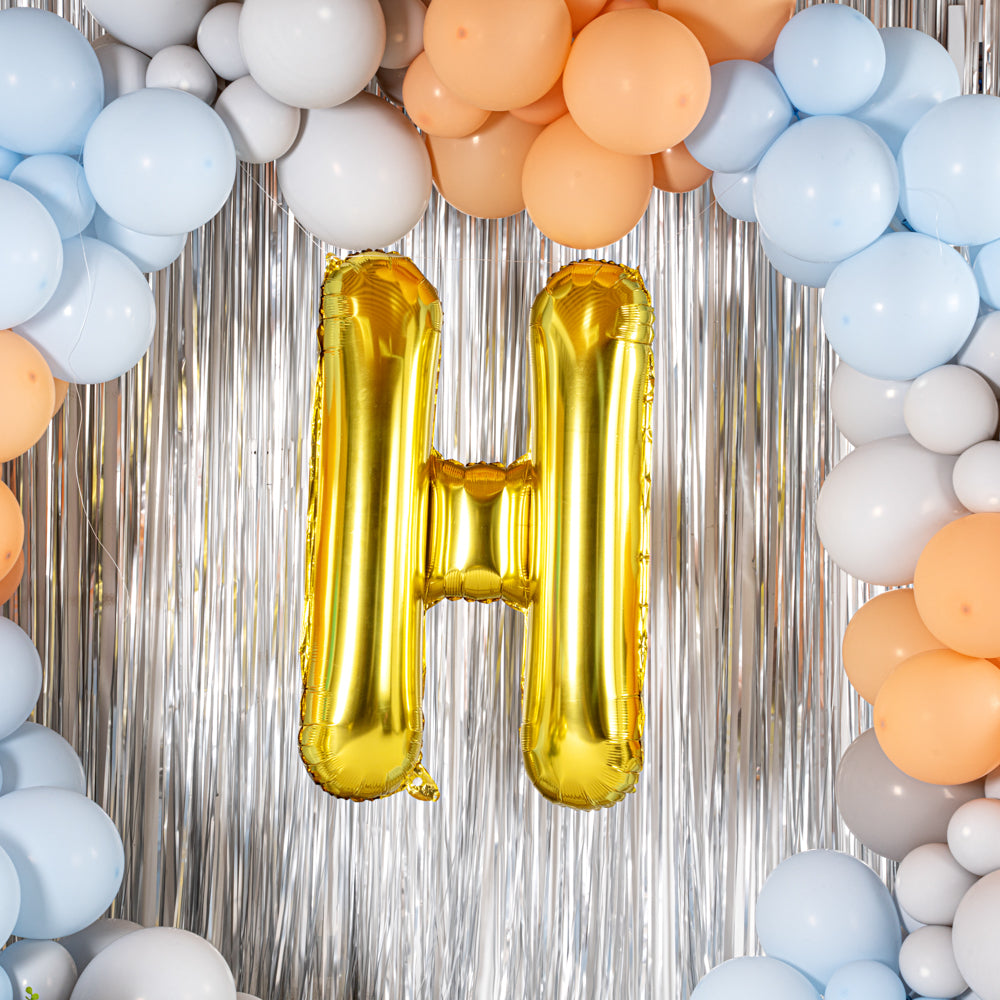 Balloonify Gold Mylar Letter H Balloon - 40" - 1 count box