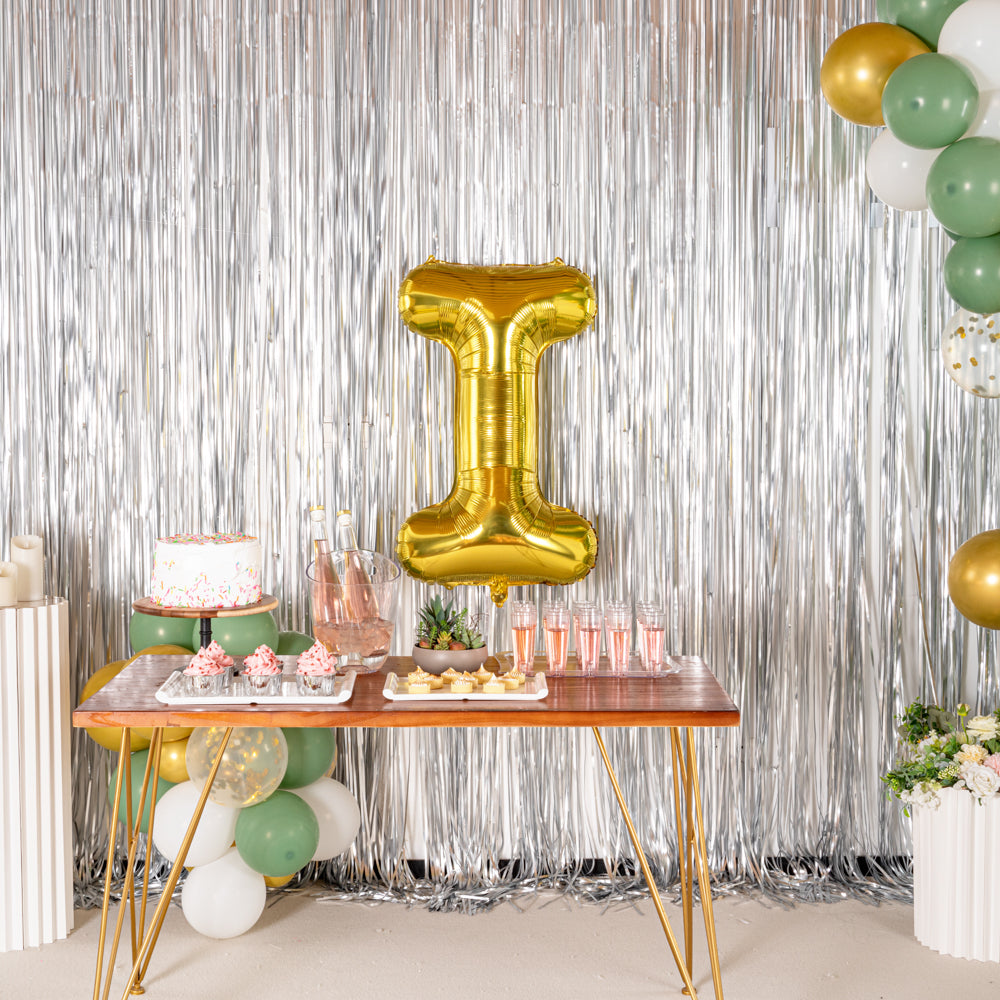 Balloonify Gold Mylar Letter I Balloon - 40" - 1 count box