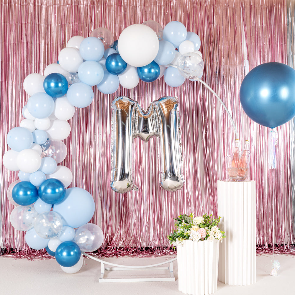 Balloonify Silver Mylar Letter M Balloon - 40" - 1 count box