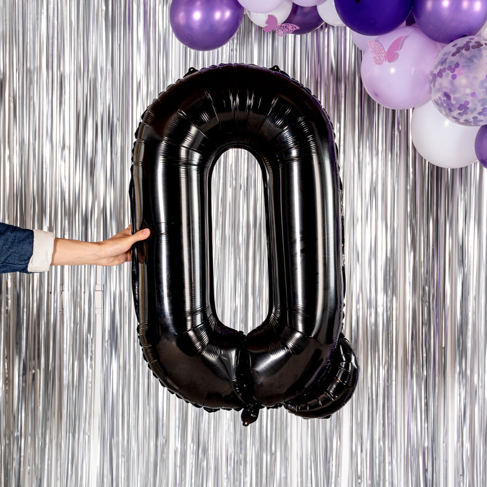 Balloonify Black Mylar Letter Q Balloon - 40" - 1 count box