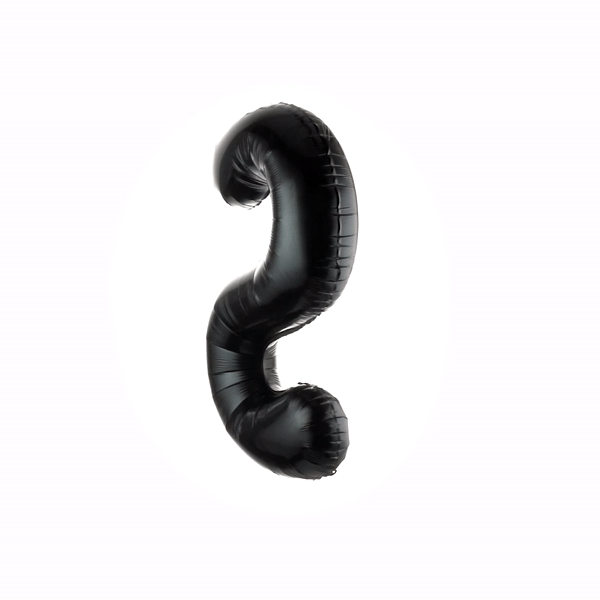 Balloonify Black Mylar Letter S Balloon - 40" - 1 count box