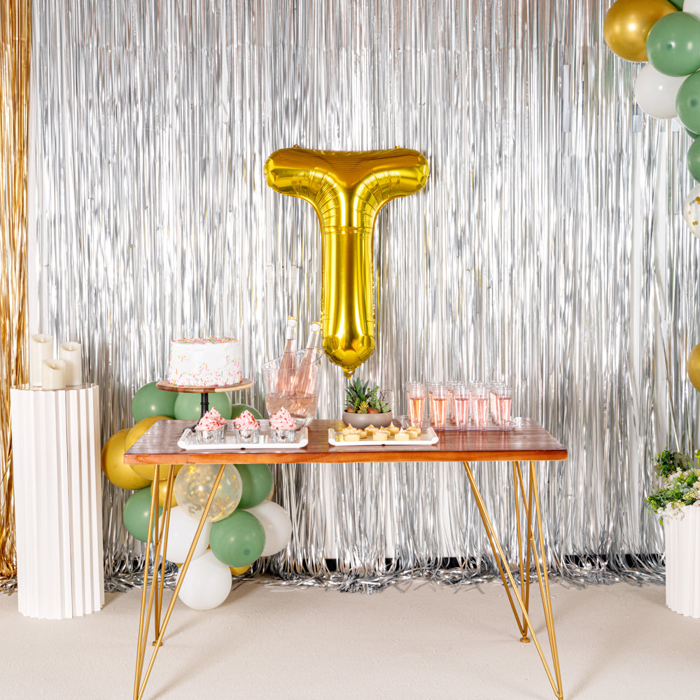 Balloonify Gold Mylar Letter T Balloon - 40" - 1 count box