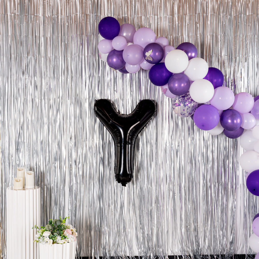 Balloonify Black Mylar Letter Y Balloon - 40" - 1 count box