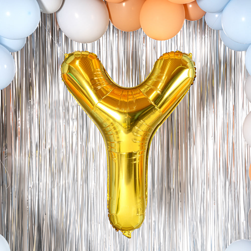 Balloonify Gold Mylar Letter Y Balloon - 40" - 1 count box