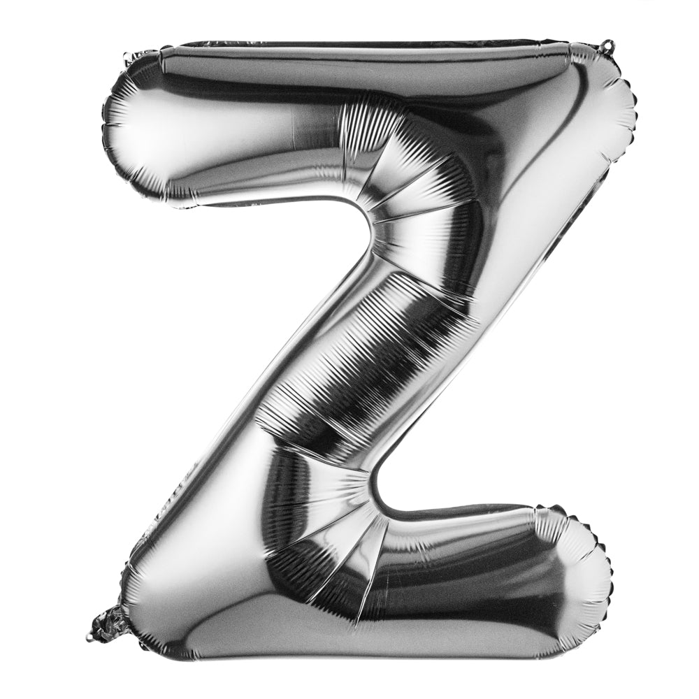 Balloonify Silver Mylar Letter Z Balloon - 40" - 1 count box