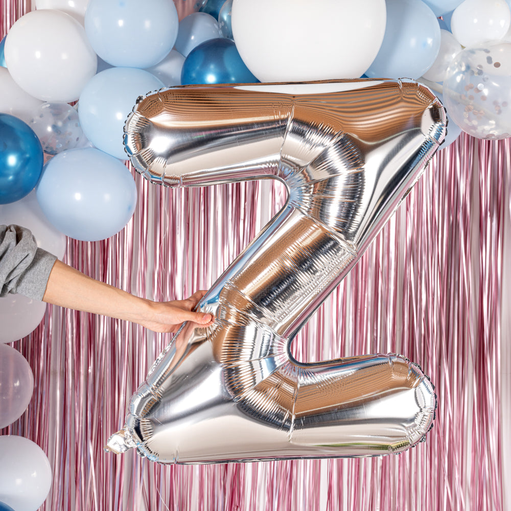 Balloonify Silver Mylar Letter Z Balloon - 40" - 1 count box
