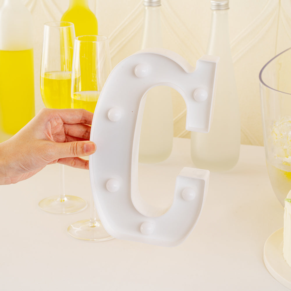 Illumify White LED Marquee Letter C Sign - 8 3/4" - 1 count box