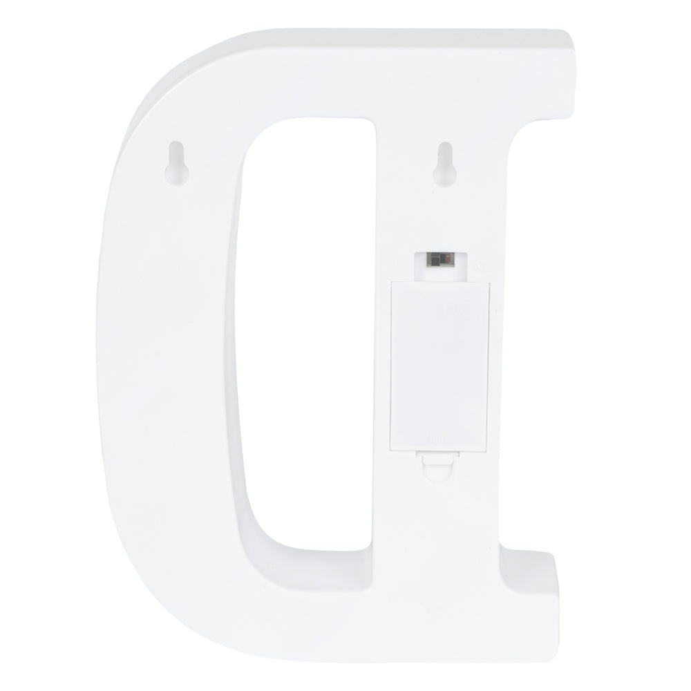 Illumify White LED Marquee Letter D Sign - 8 3/4" - 1 count box