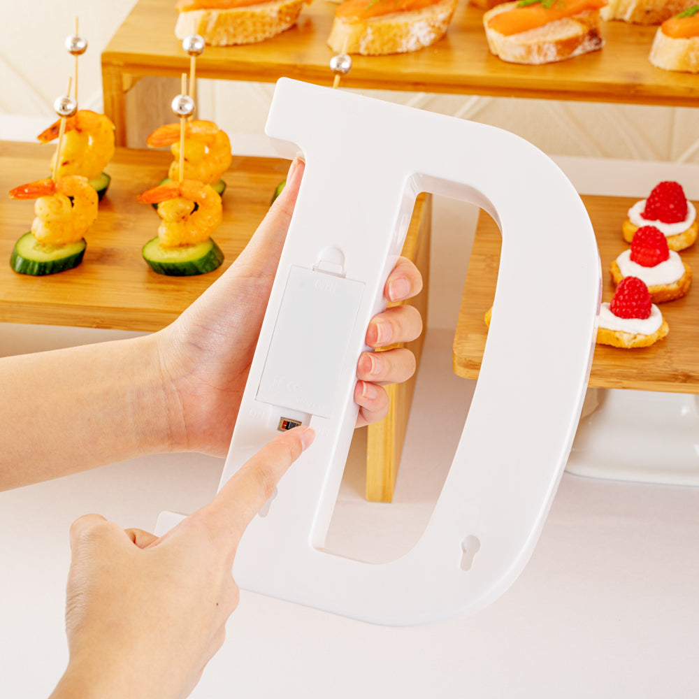 Illumify White LED Marquee Letter D Sign - 8 3/4" - 1 count box