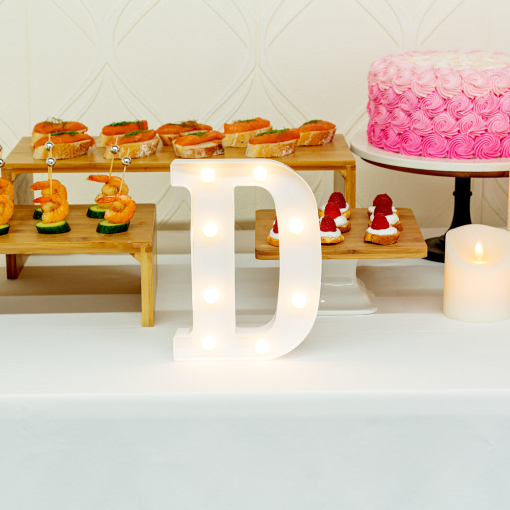 Illumify White LED Marquee Letter D Sign - 8 3/4" - 1 count box