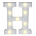 Illumify White LED Marquee Letter H Sign - 8 3/4" - 1 count box