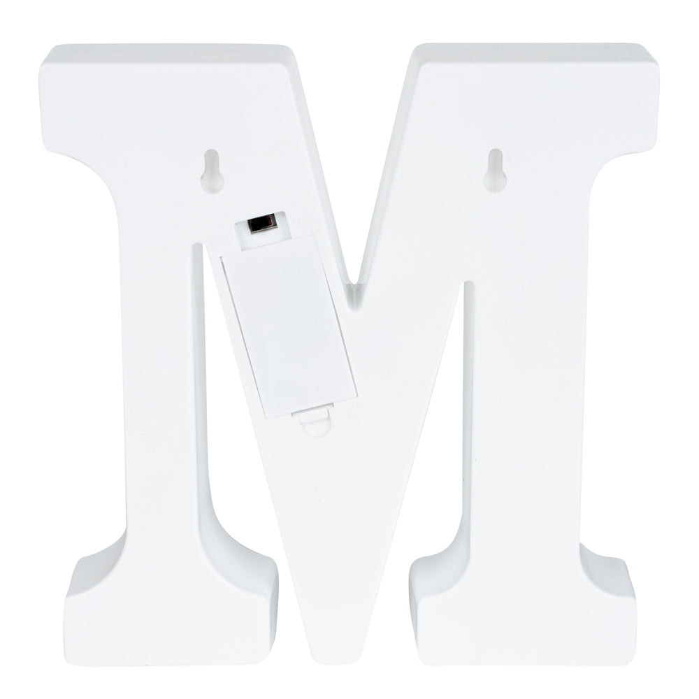 Illumify White LED Marquee Letter M Sign - 8 3/4" - 1 count box