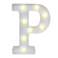 Illumify White LED Marquee Letter P Sign - 8 3/4" - 1 count box