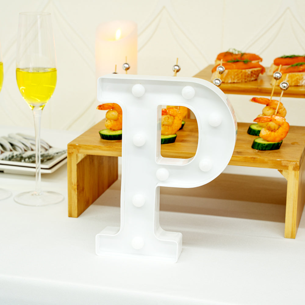 Illumify White LED Marquee Letter P Sign - 8 3/4" - 1 count box