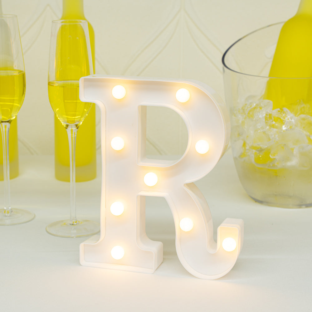 Illumify White LED Marquee Letter R Sign - 8 3/4" - 1 count box