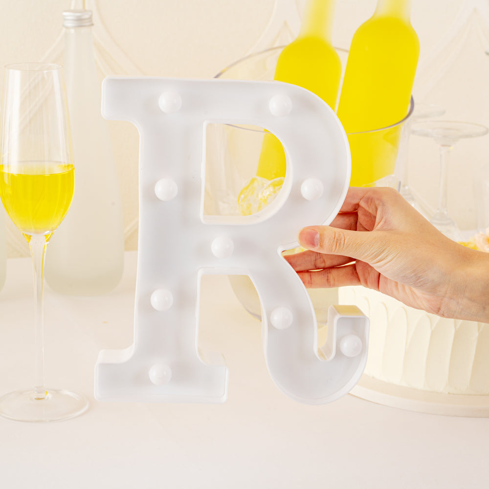 Illumify White LED Marquee Letter R Sign - 8 3/4" - 1 count box