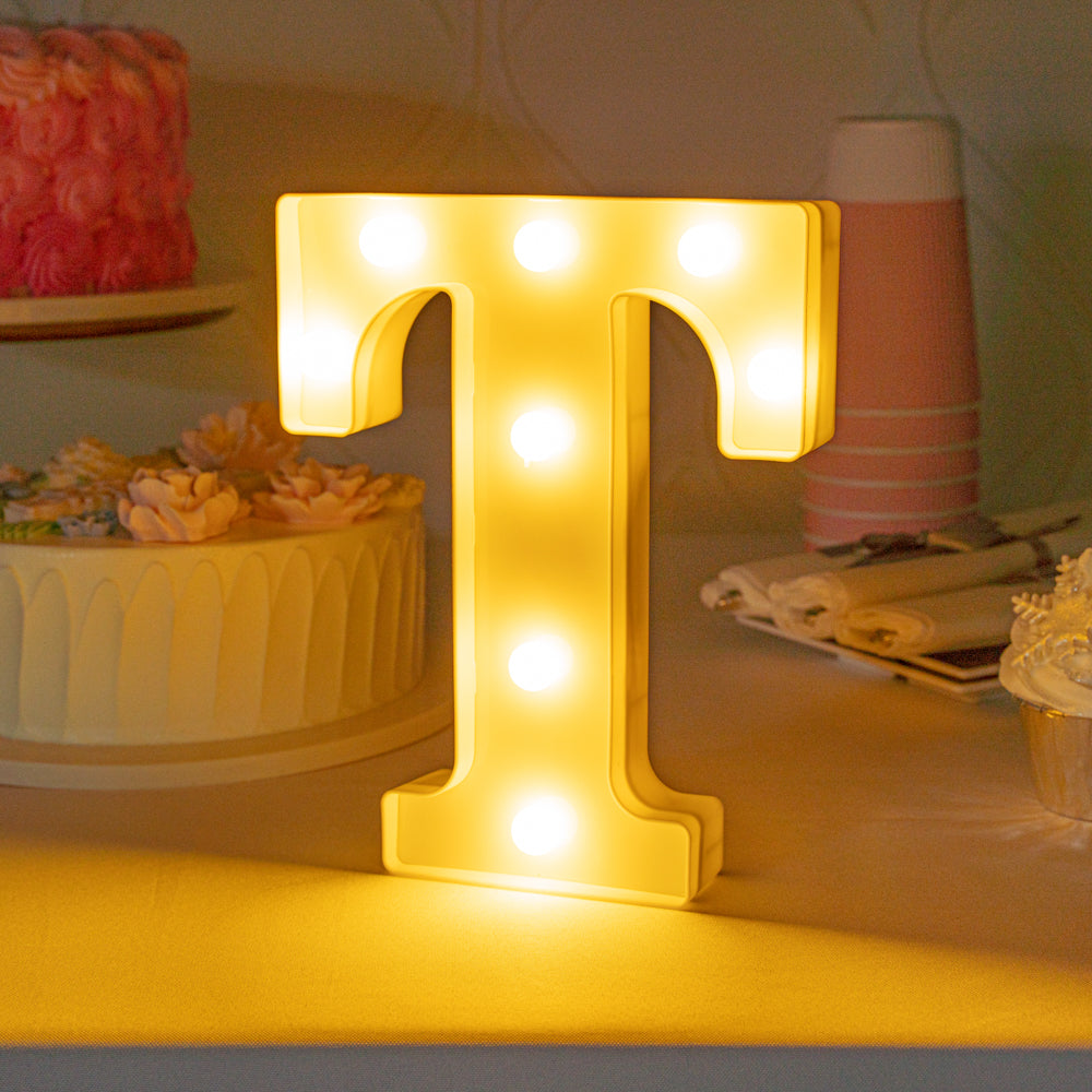 Illumify White LED Marquee Letter T Sign - 8 3/4" - 1 count box