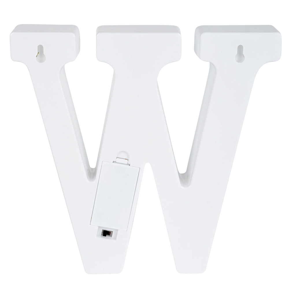 Illumify White LED Marquee Letter W Sign - 8 3/4" - 1 count box