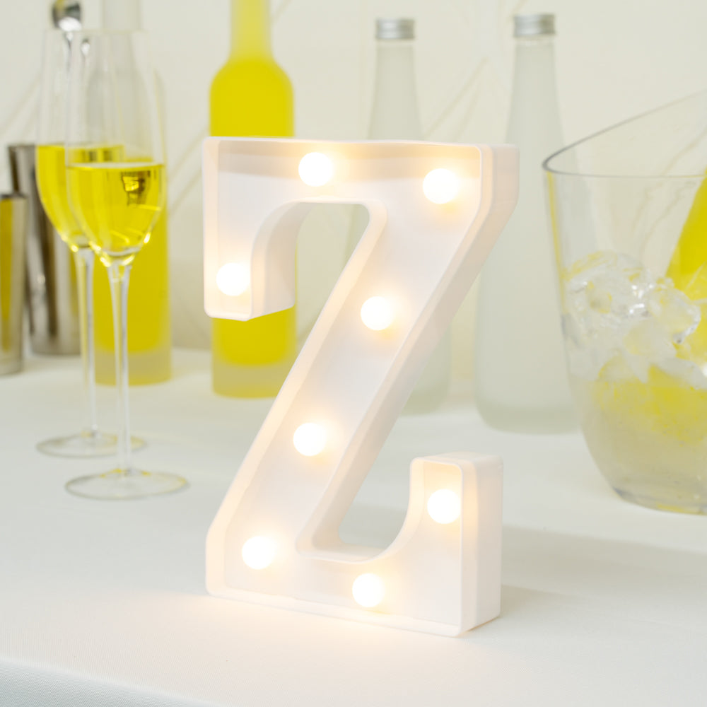 Illumify White LED Marquee Letter Z Sign - 8 3/4" - 1 count box