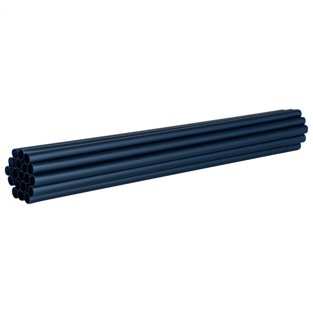 Basic Nature Midnight Blue PLA / PBAT Plastic Straw - Compostable - 8 1/4" - 2000 count box