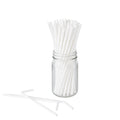 Basic Nature White PLA / PBAT Plastic Straw - Flexible, Compostable - 8 1/4" - 2000 count box