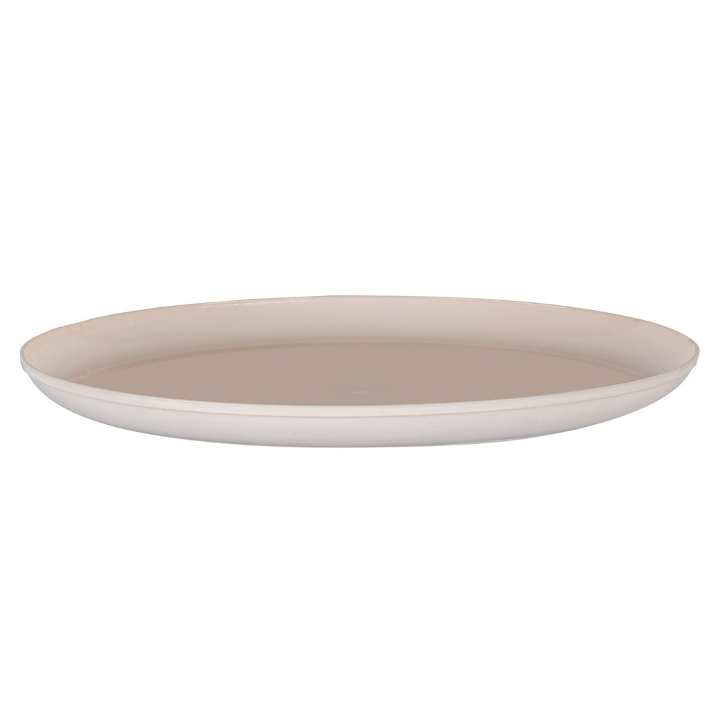 Moderna Round Light Pink Plastic Plate - 6 1/4" x 6 1/4" x 1/2" - 200 count box