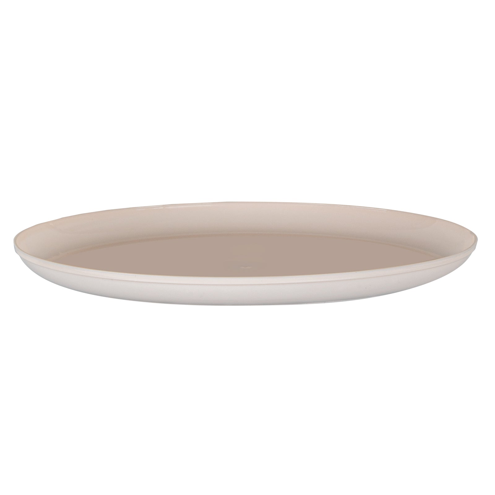 Moderna Round Light Pink Plastic Plate - 6 1/4" x 6 1/4" x 1/2" - 200 count box