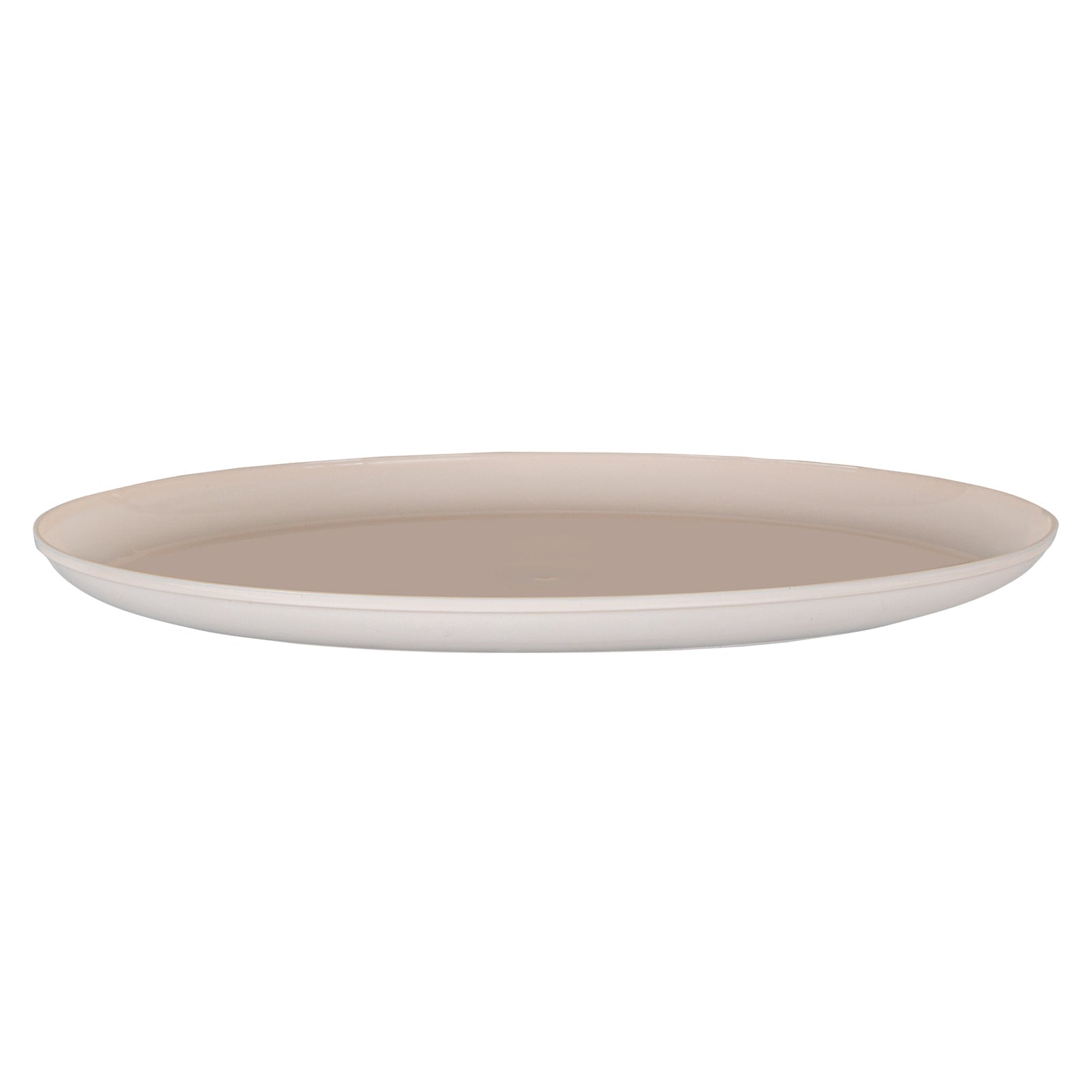 Moderna Round Light Pink Plastic Plate - 8 1/2" x 8 1/2" x 1/2" - 200 count box