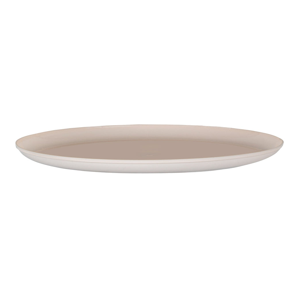 Moderna Round Light Pink Plastic Plate - 10 3/4" x 10 3/4" x 1/2" - 200 count box