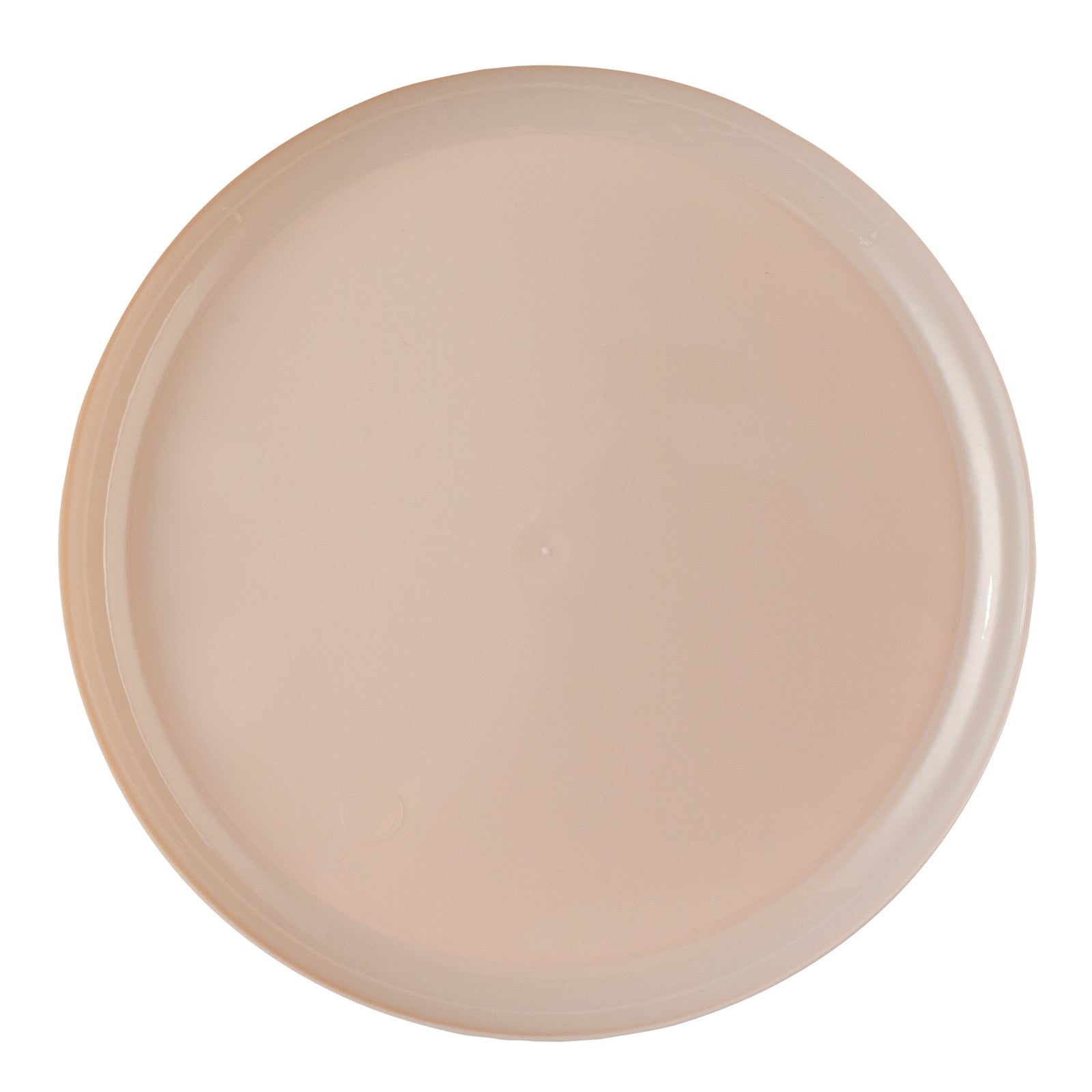 Moderna Round Light Pink Plastic Plate - 10 3/4" x 10 3/4" x 1/2" - 200 count box