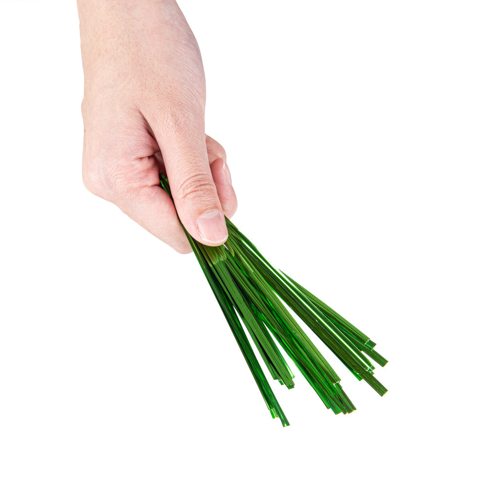 Bag Tek Green Metallic Twist Tie / Bag Tie - 4" - 500 count box