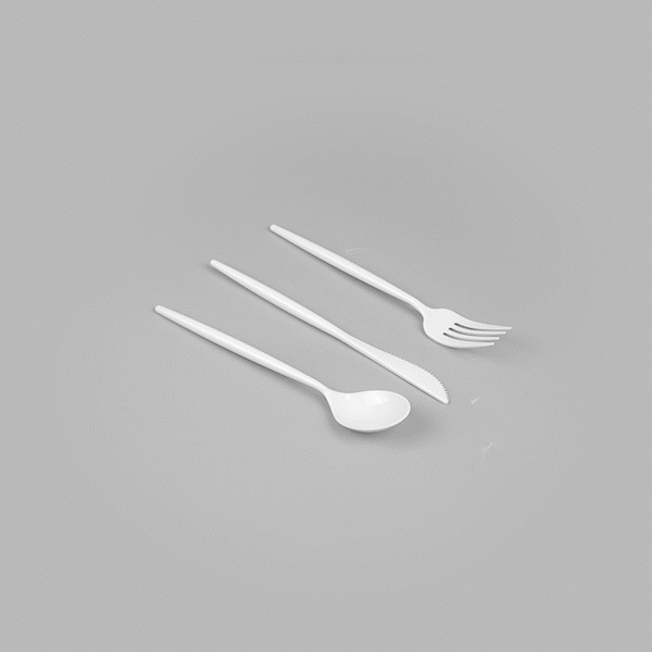 Moderna White Plastic Cutlery Set - 7 1/2" - 60 count box
