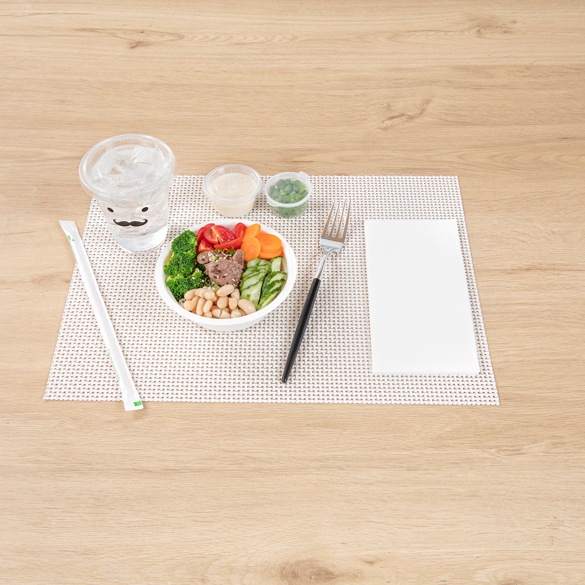 Moderna Silver Plastic Fork - with Black Handle - 7 1/2" - 500 count box