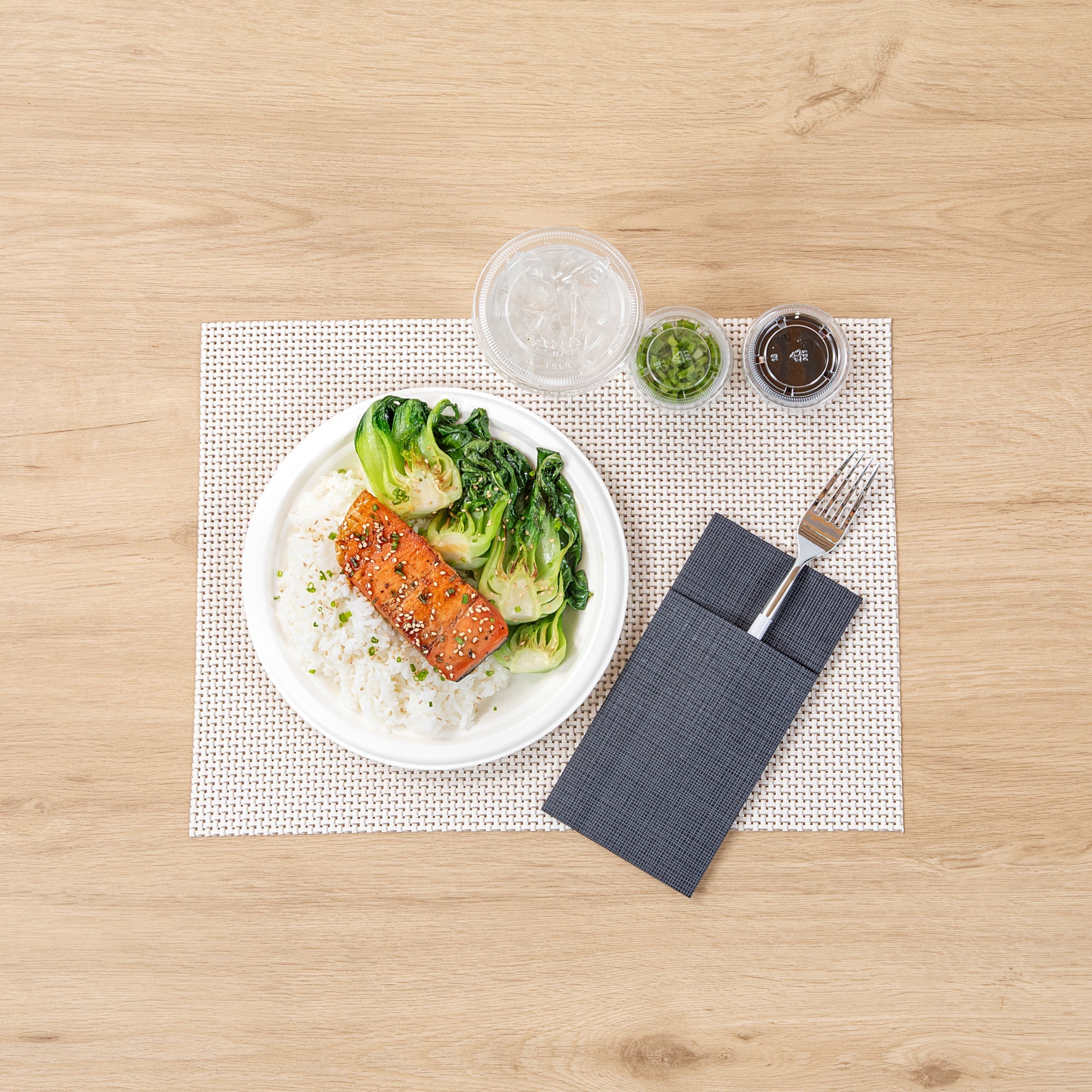 Moderna Silver Plastic Fork - with White Handle - 7 1/2" - 500 count box