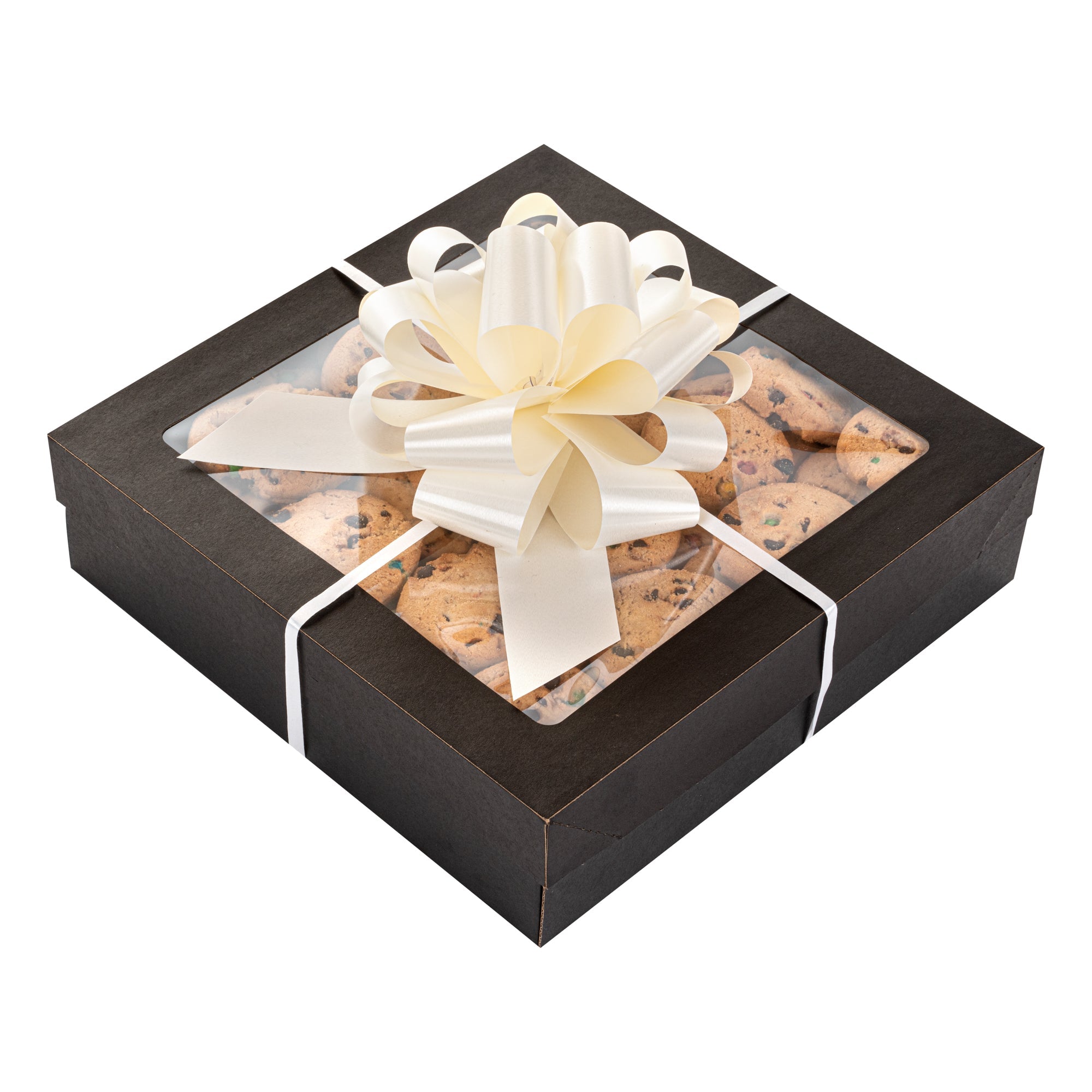 Gift Tek Cream Plastic Flora Satin Pull Bow - 5 1/2" - 1000 count box