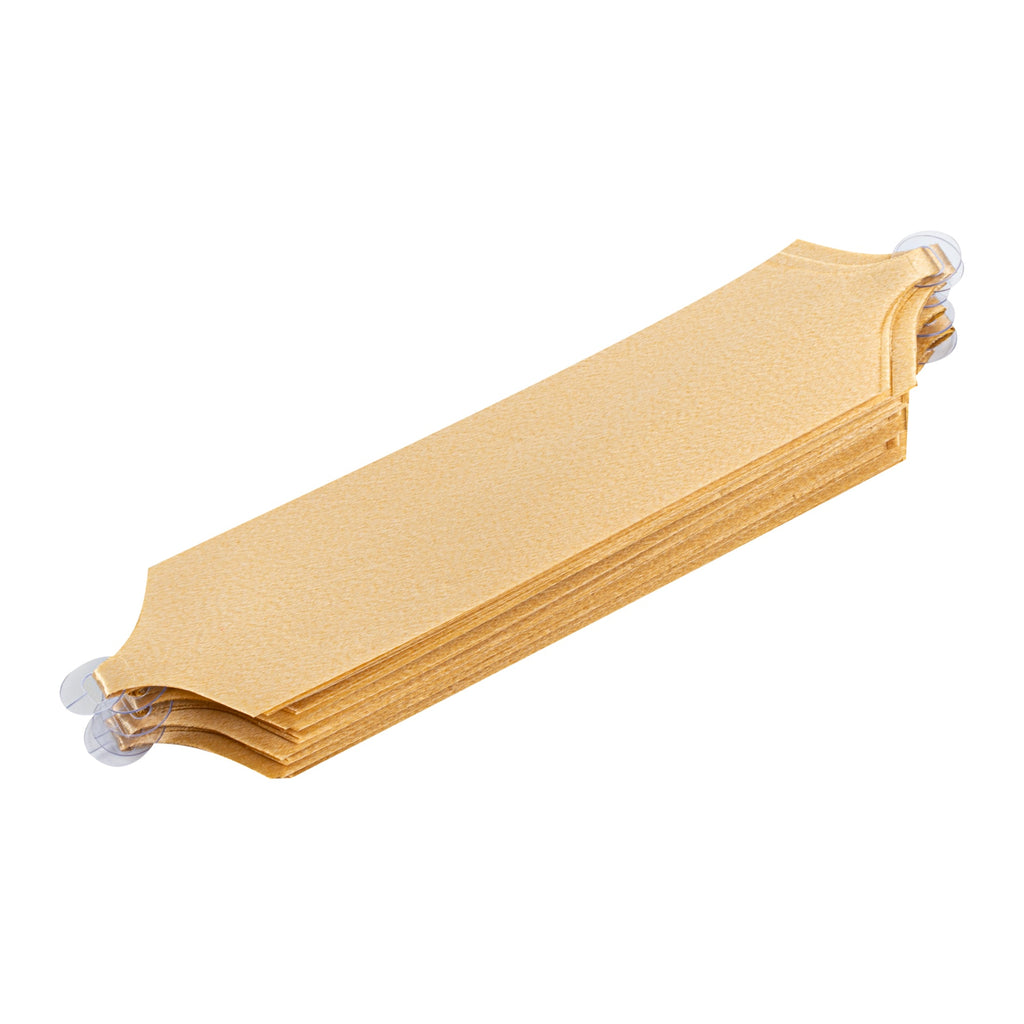 Gift Tek Gold Plastic Flora Satin Pull Bow - 5 1/2" - 10 count box