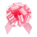 Gift Tek Light Pink Plastic Flora Satin Pull Bow - 5 1/2" - 1000 count box