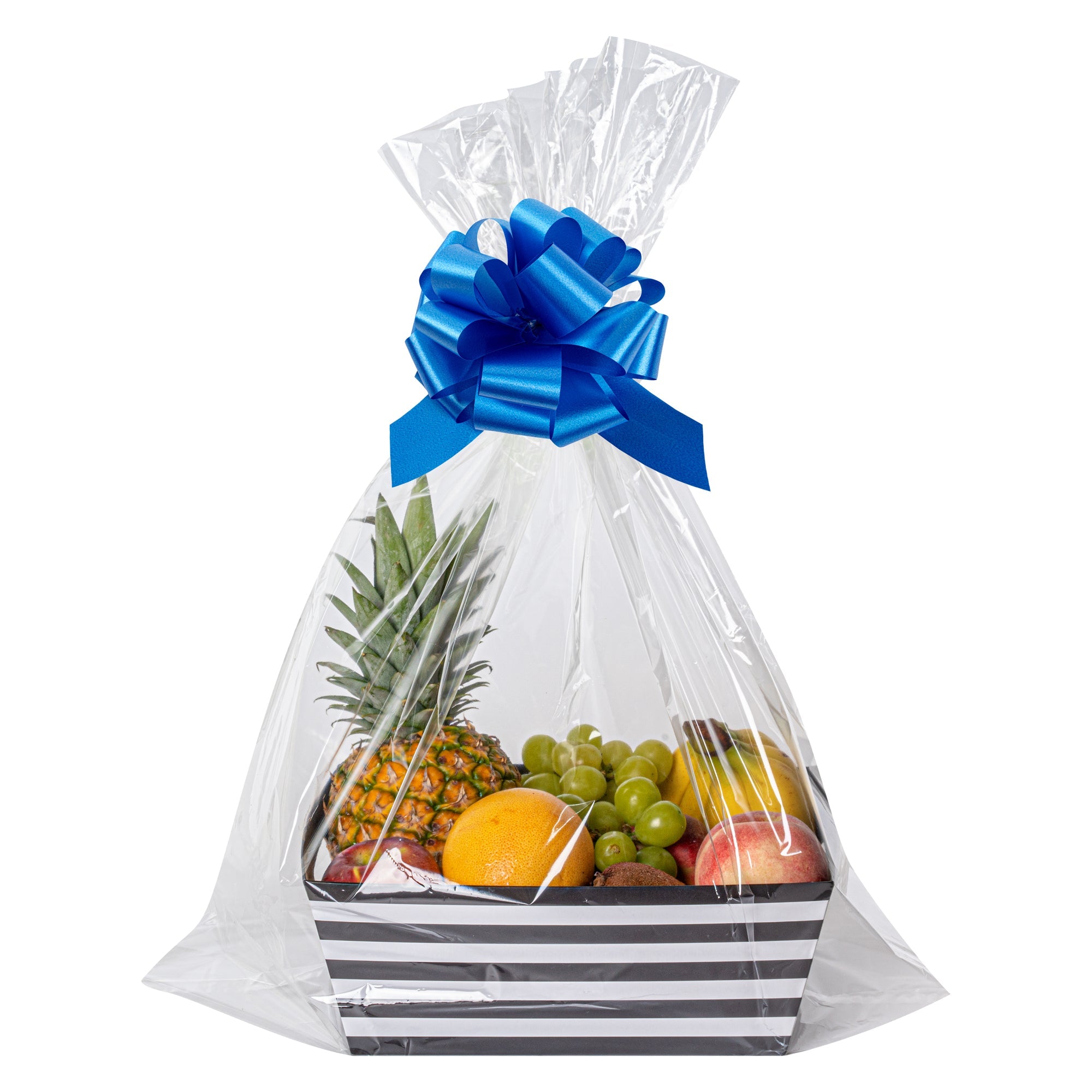 Gift Tek Midnight Blue Plastic Flora Satin Pull Bow - 5 1/2" - 1000 count box