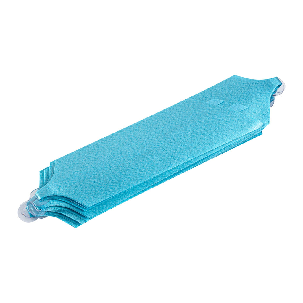 Gift Tek Teal Plastic Flora Satin Pull Bow - 5 1/2" - 1000 count box