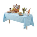Table Tek Rectangle Blue Plastic Table Cover - 108" x 54" - 2 count box